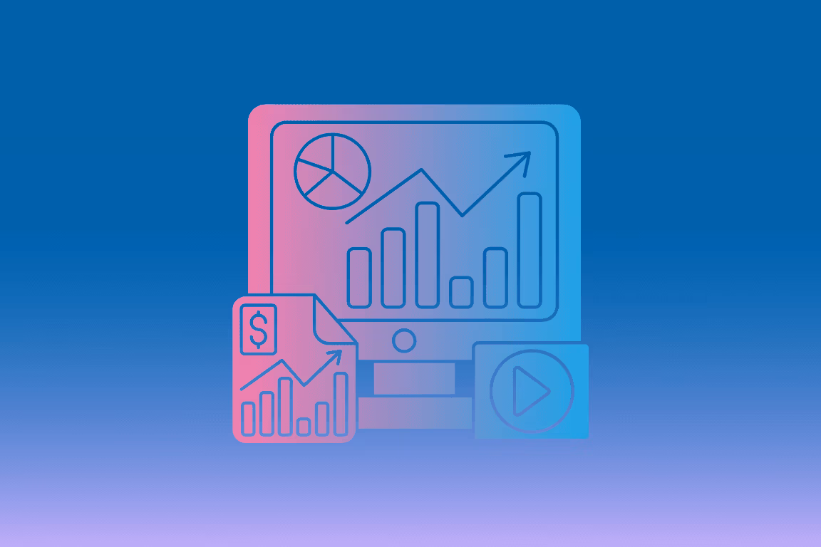 Creator reviewing a TikTok data dashboard with views and engagement charts on a laptop
