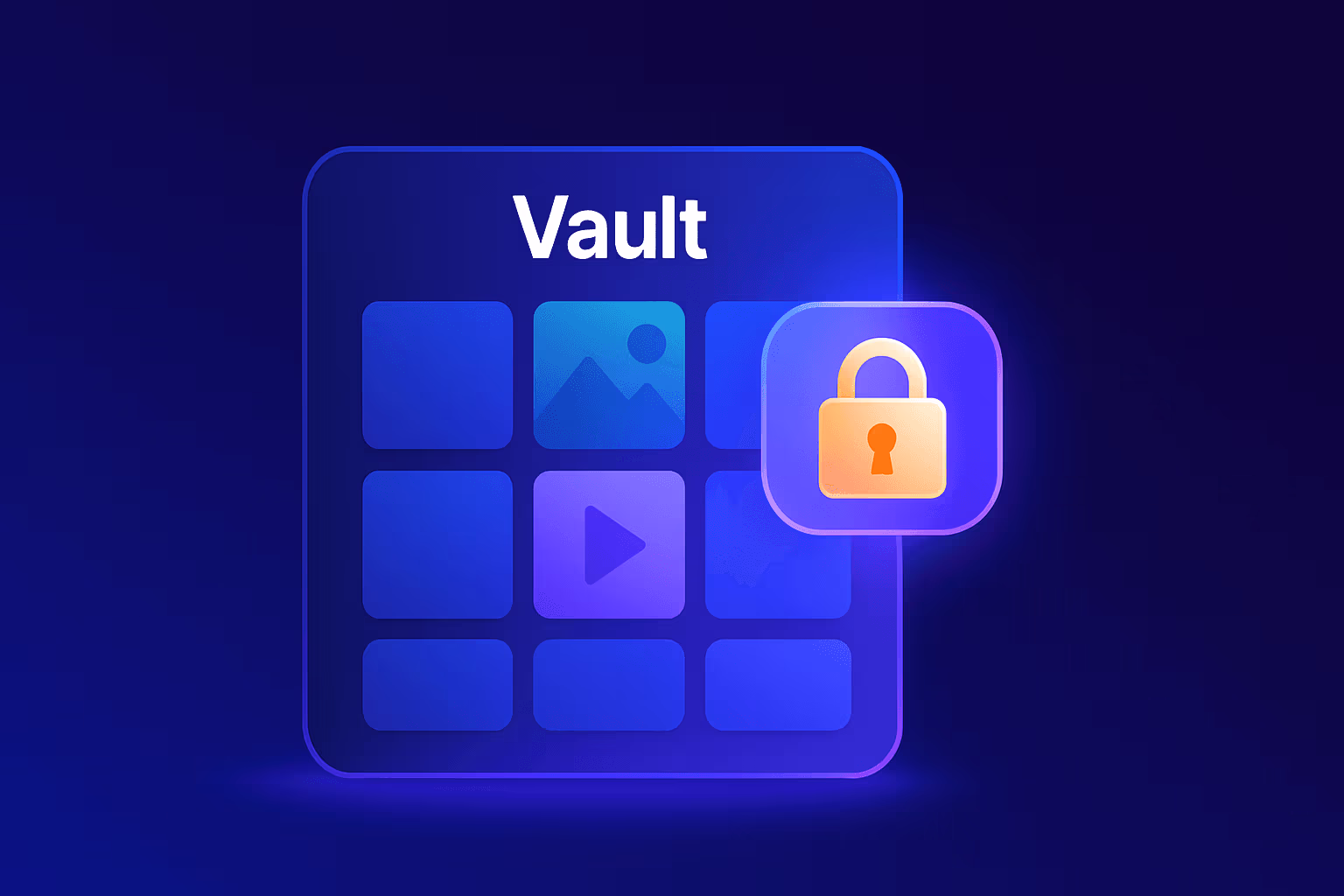 Creator browsing an organized OnlyFans archive of photos and videos in the Vault on a laptop