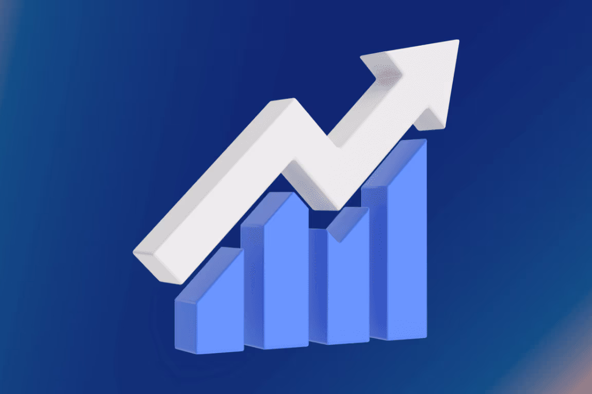 Creator tracking consistent OnlyFans growth on a steadily rising monthly chart