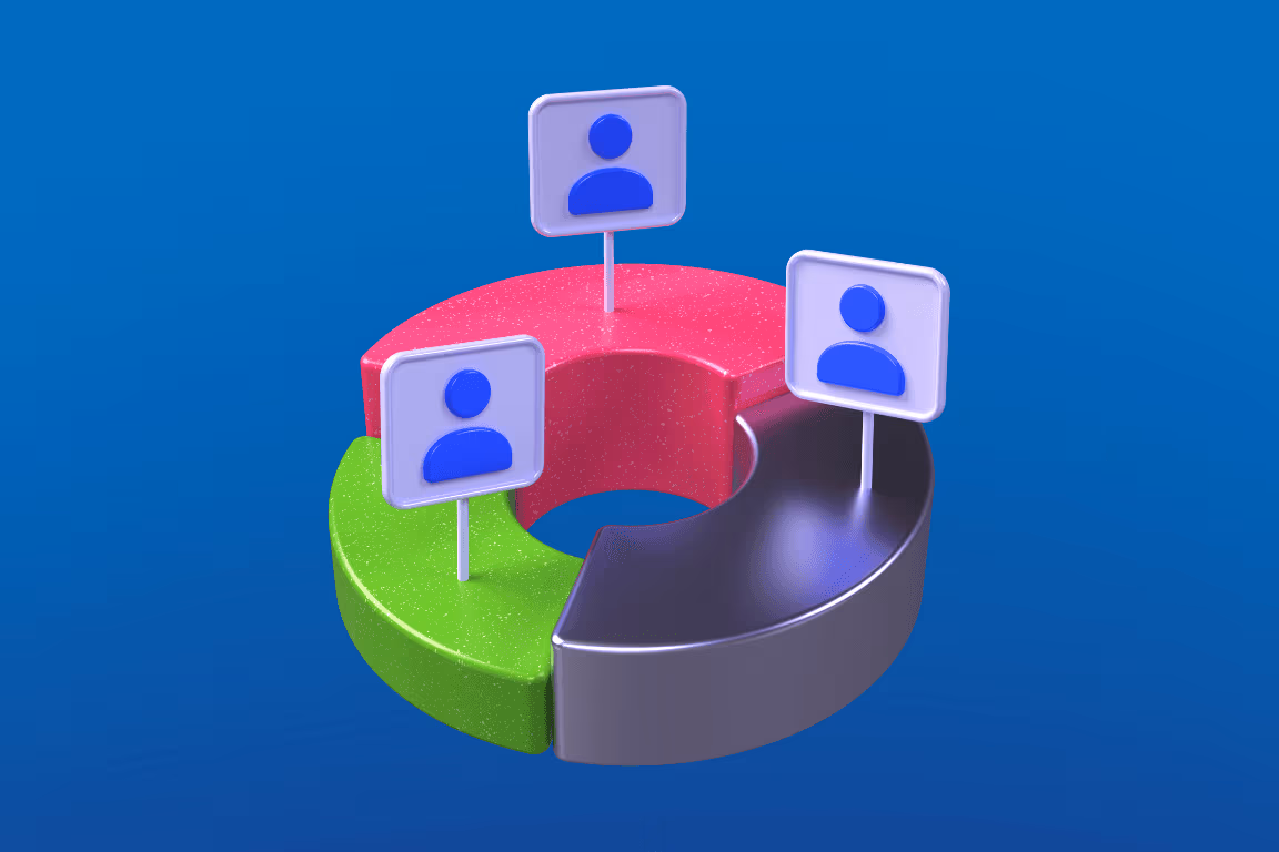 Agency marketer building subscriber segmentation lists by spend on a dashboard