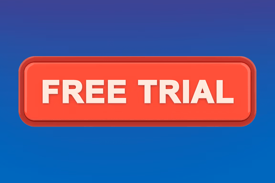 OF agency manager exploring an agency CRM free trial dashboard on a desktop monitor
