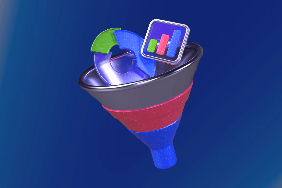 Agency manager tracing the OF agency funnel from subscription to spend on a monitor