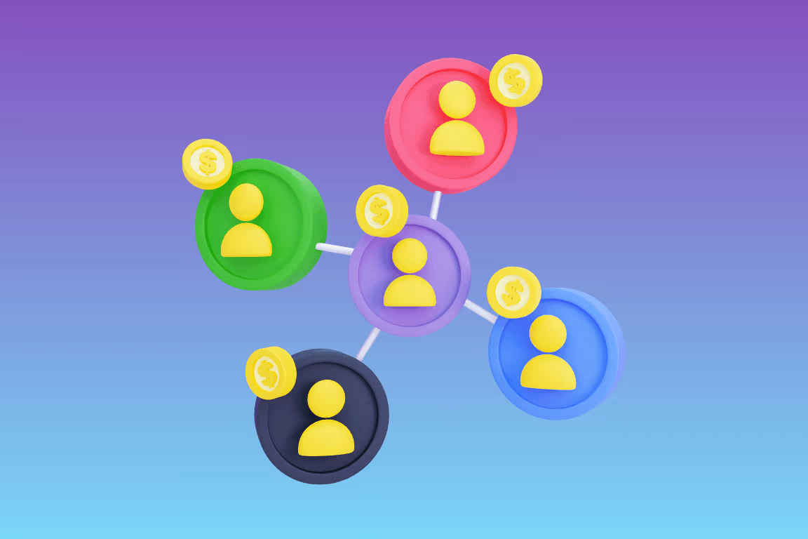 OF agency owner mapping an agency referral network of creators on a whiteboard