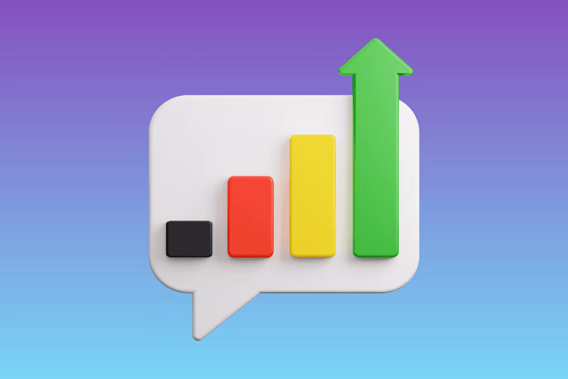 Agency manager presenting an OF creator performance report with clear charts on a tablet