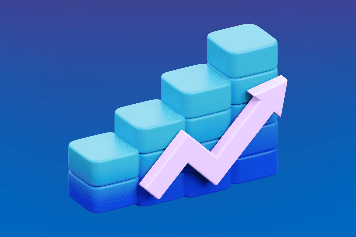 Growth benchmark chart used to set OF page growth expectations with a creator