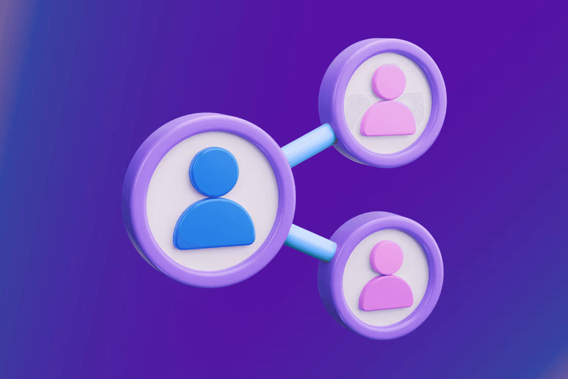 Manager coordinating chatters in OnlyFans team management software on a large screen
